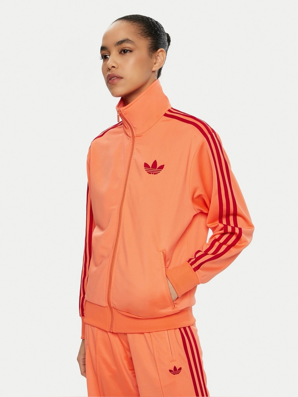 Adidas Originals Firebird Orange Women’s Track Jacket Size Large NWT